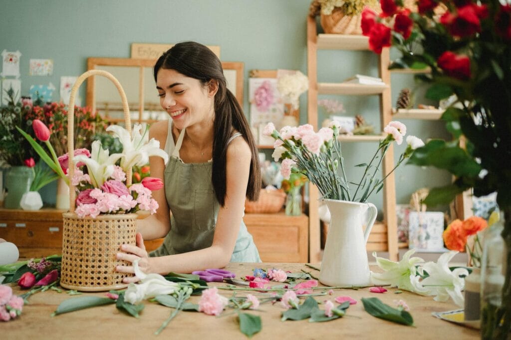 How to chase your dreams: A woman learning how to make bouquets